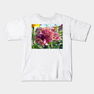 Mottled Pink Cone Flower Kids T-Shirt